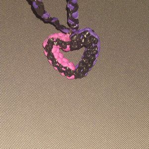 Handmade plastic necklace